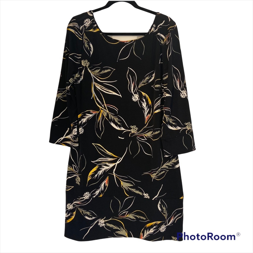 NWT Soma Black Floral Dress Size XL - Picture 5 of 9